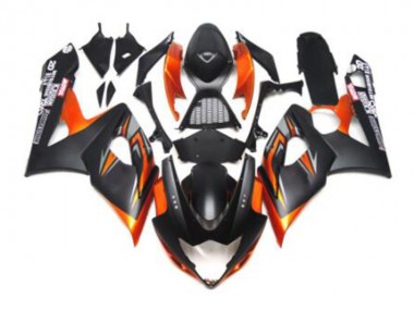 Noir Orange Carénage Suzuki GSXR 1000 K5 2005-2006 Abordables