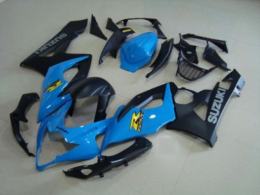 Bleu et Noir Mat Carénage Suzuki GSXR 1000 K5 2005-2006 Abordables