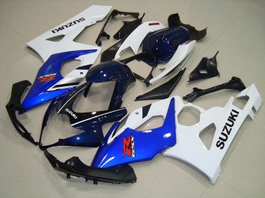 Bleu Blanc Noir Carénage Suzuki GSXR 1000 K5 2005-2006 Abordables