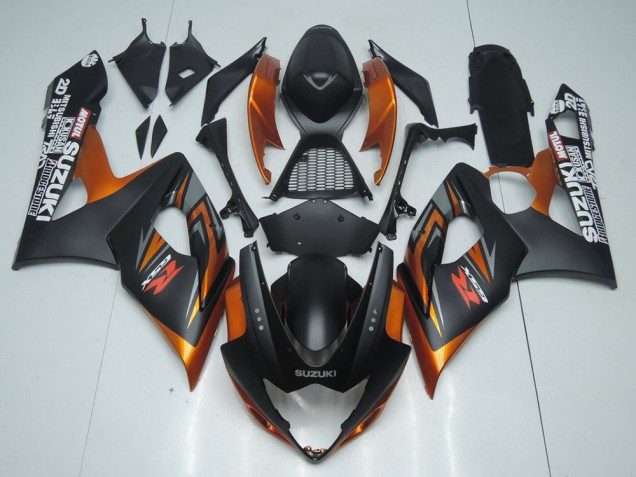 Brun et Noir Mat Carénage Suzuki GSXR 1000 K5 2005-2006 Brun et Noir Mat Carénage Suzuki GSXR 1000 K5 2005-2006
