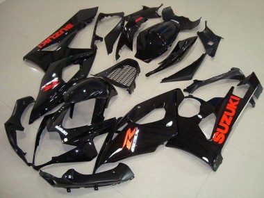 Noir Brillant Rouge Décalque Carénage Suzuki GSXR 1000 K5 2005-2006 Abordables