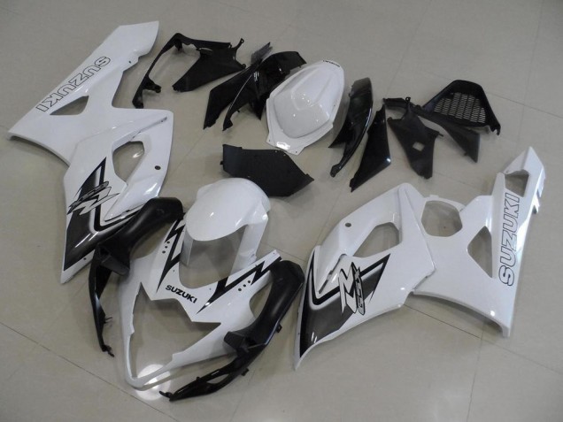 Blanc et Noir Carénage Suzuki GSXR 1000 K5 2005-2006 Blanc et Noir Carénage Suzuki GSXR 1000 K5 2005-2006