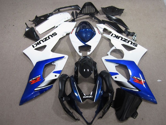 Blanc Bleu Carénages Suzuki GSXR 1000 K5 2005-2006 Blanc Bleu Carénages Suzuki GSXR 1000 K5 2005-2006