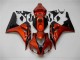 Orange Noir Carénage Honda CBR 1000 RR 2006-2007 Orange Noir Carénage Honda CBR 1000 RR 2006-2007