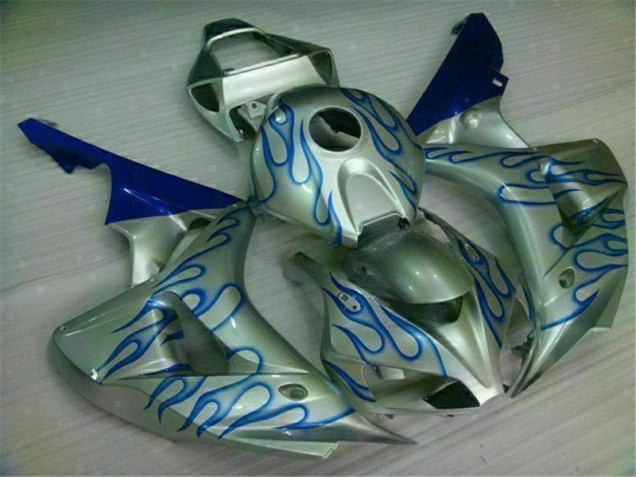 Bleu Flamme Argent Carénage Honda CBR 1000 RR 2006-2007 Bleu Flamme Argent Carénage Honda CBR 1000 RR 2006-2007