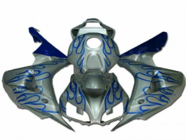 Bleu Flamme Argent Carénage Honda CBR 1000 RR 2006-2007 Abordables