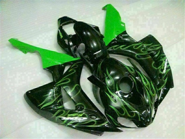 Vert Flamme Noir Carénage Honda CBR 1000 RR 2006-2007 Vert Flamme Noir Carénage Honda CBR 1000 RR 2006-2007