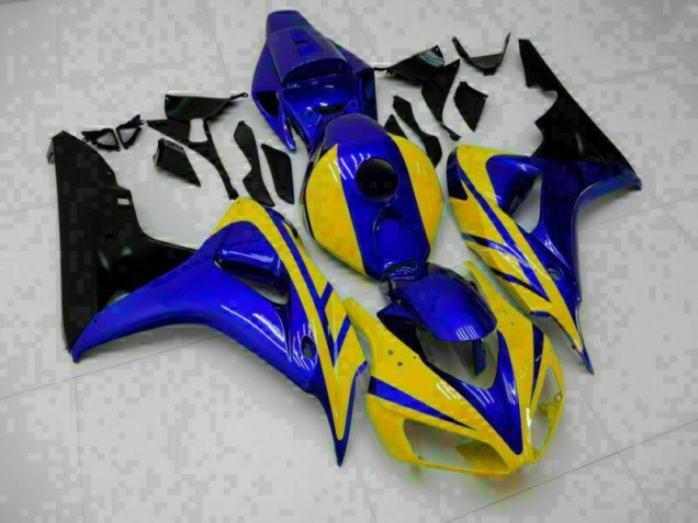Bleu Jaune Carénage Honda CBR 1000 RR 2006-2007