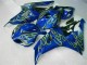 Jaune Flamme Bleu Carénage Honda CBR 1000 RR 2006-2007 Jaune Flamme Bleu Carénage Honda CBR 1000 RR 2006-2007