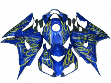Jaune Flamme Bleu Carénage Honda CBR 1000 RR 2006-2007 Abordables