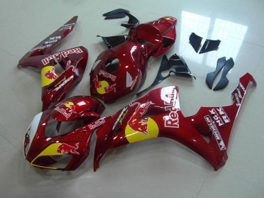Rouge Bonbon Red Bull Carénage Honda CBR 1000 RR 2006-2007 Abordables