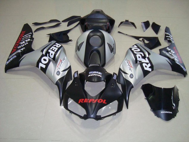Noir Mat Argent Repsol Carénages Honda CBR 1000 RR 2006-2007 Noir Mat Argent Repsol Carénages Honda CBR 1000 RR 2006-2007