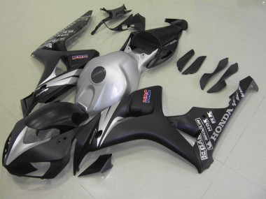 Noir Mat Argent Carénage Honda CBR 1000 RR 2006-2007 Abordables