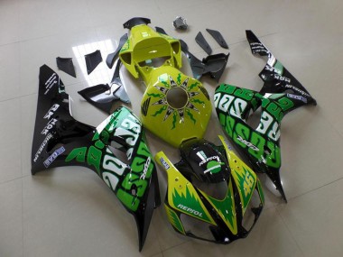 Vert Jaune Rossi Carénage Honda CBR 1000 RR 2006-2007 Abordables