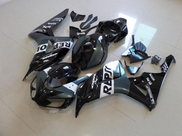 Gris Noir Repsol Carénage Honda CBR 1000 RR 2006-2007 Gris Noir Repsol Carénage Honda CBR 1000 RR 2006-2007