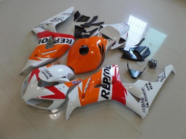 Blanc et Orange Repsol Carénage Honda CBR 1000 RR 2006-2007 Abordables