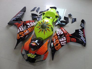 Rossi Fluro Vert Carénage Honda CBR 1000 RR 2006-2007 Abordables
