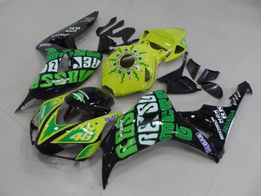 Jaune Vert Rossi Carénage Honda CBR 1000 RR 2006-2007 Abordables