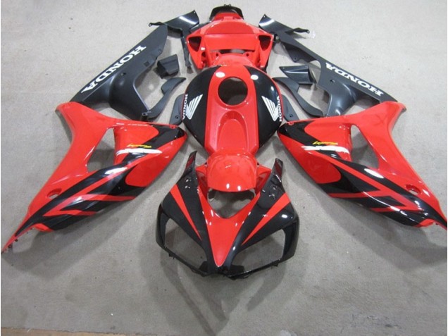 Rouge Noir Fireblade Carénage Honda CBR 1000 RR 2006-2007