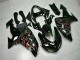 Noir Rouge Flamme Carénages Kawasaki ZX10R 2006-2007 Noir Rouge Flamme Carénages Kawasaki ZX10R 2006-2007