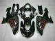 Noir Rouge Flamme Carénages Kawasaki ZX10R 2006-2007 Noir Rouge Flamme Carénages Kawasaki ZX10R 2006-2007