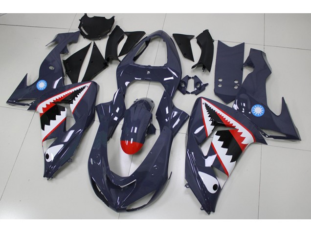 Gris Requin Carénage Kawasaki ZX10R 2006-2007 Gris Requin Carénage Kawasaki ZX10R 2006-2007