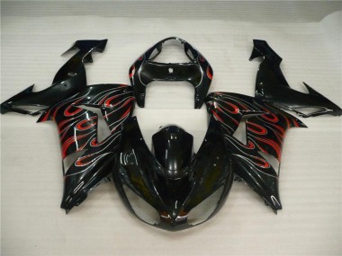 Noir Gris Rouge Carénage Kawasaki ZX10R 2006-2007 Abordables