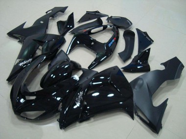 Noir Brillant Noir Mat Carénage Kawasaki ZX10R 2006-2007 Abordables