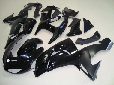 Noir Noir Mat Carénage Kawasaki ZX10R 2006-2007 Abordables