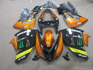Noir Orange Monster Carénage Kawasaki ZX10R 2006-2007 Abordables
