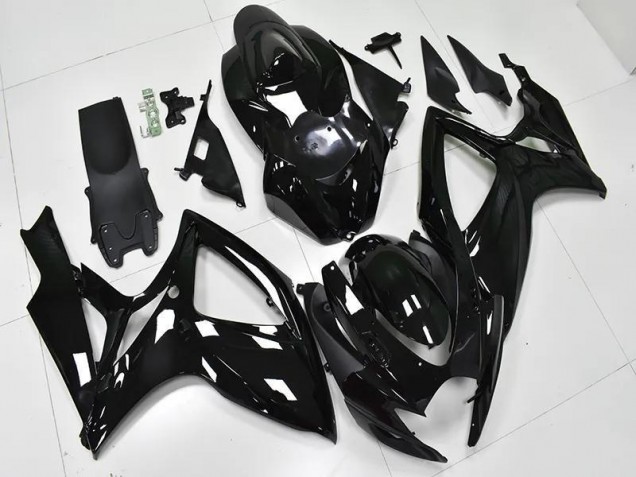 Noir Brillant Carénage Suzuki GSXR 600 / 750 K6 2006-2007 Noir Brillant Carénage Suzuki GSXR 600 / 750 K6 2006-2007
