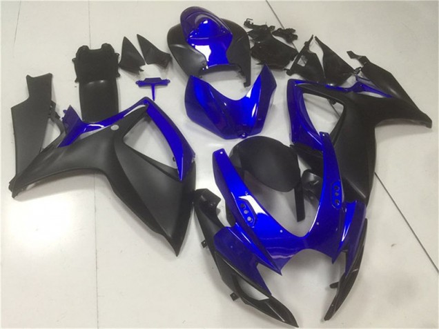 Noir Bleu Carénages Suzuki GSXR 600 / 750 K6 2006-2007 Noir Bleu Carénages Suzuki GSXR 600 / 750 K6 2006-2007