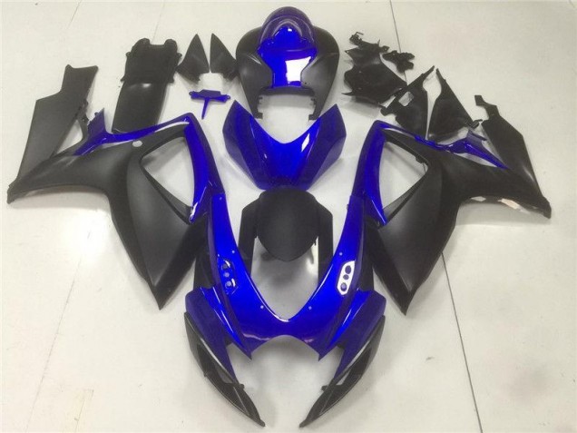 Noir Bleu Carénages Suzuki GSXR 600 / 750 K6 2006-2007 Noir Bleu Carénages Suzuki GSXR 600 / 750 K6 2006-2007