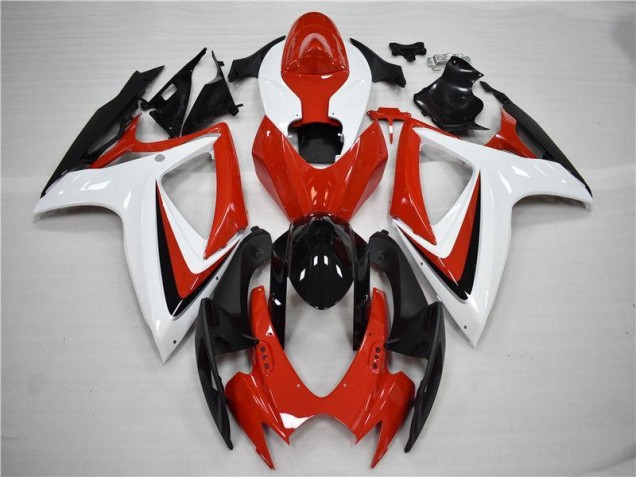 Rouge Noir Carénages Suzuki GSXR 600 / 750 K6 2006-2007 Rouge Noir Carénages Suzuki GSXR 600 / 750 K6 2006-2007