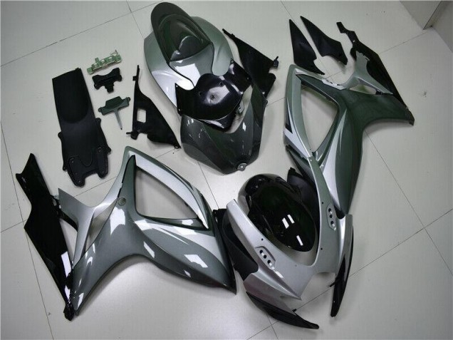 Argent Gris Carénages Suzuki GSXR 600 / 750 K6 2006-2007 Argent Gris Carénages Suzuki GSXR 600 / 750 K6 2006-2007