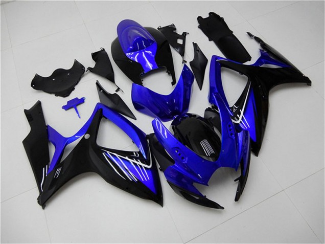 Bleu Noir Carénage Suzuki GSXR 600 / 750 K6 2006-2007 Bleu Noir Carénage Suzuki GSXR 600 / 750 K6 2006-2007