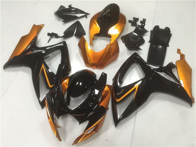 Noir Orange Carénages Suzuki GSXR 600 / 750 K6 2006-2007 Noir Orange Carénages Suzuki GSXR 600 / 750 K6 2006-2007