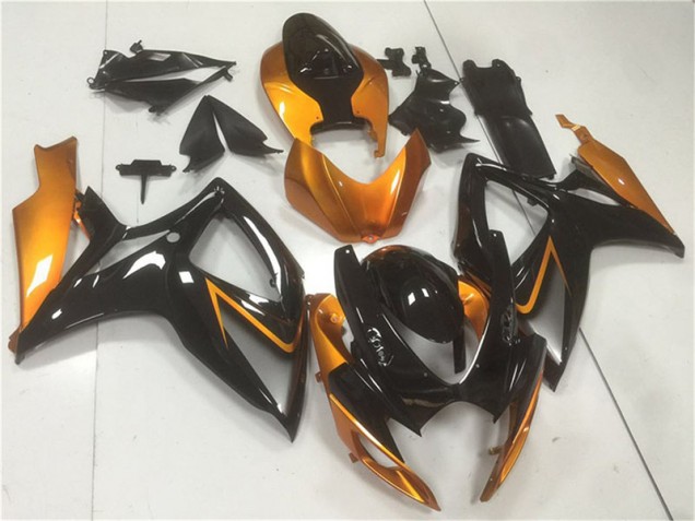 Noir Orange Carénages Suzuki GSXR 600 / 750 K6 2006-2007 Noir Orange Carénages Suzuki GSXR 600 / 750 K6 2006-2007