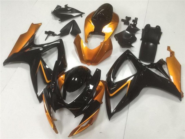Noir Orange Carénages Suzuki GSXR 600 / 750 K6 2006-2007 Noir Orange Carénages Suzuki GSXR 600 / 750 K6 2006-2007