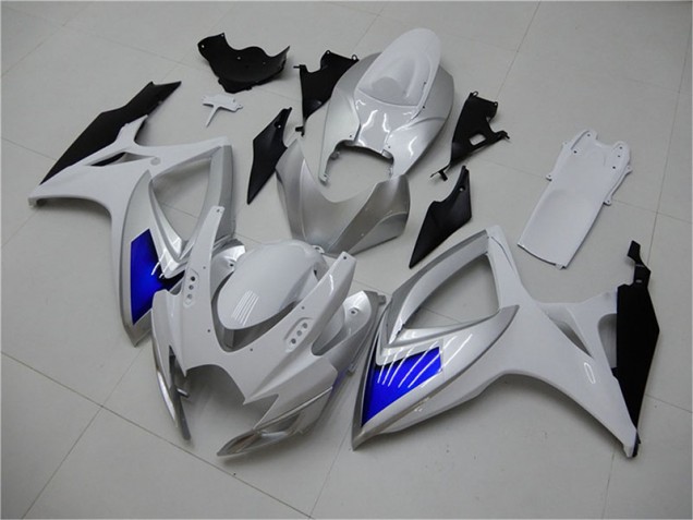 Blanc Bleu Carénages Suzuki GSXR 600 / 750 K6 2006-2007 Blanc Bleu Carénages Suzuki GSXR 600 / 750 K6 2006-2007
