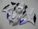 Blanc Bleu Carénages Suzuki GSXR 600 / 750 K6 2006-2007 Blanc Bleu Carénages Suzuki GSXR 600 / 750 K6 2006-2007