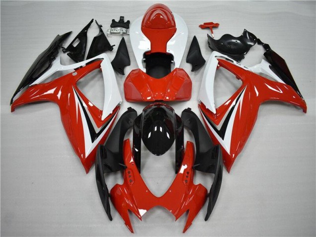 Rouge Noir Carrosserie Suzuki GSXR 600 / 750 K6 2006-2007 Rouge Noir Carrosserie Suzuki GSXR 600 / 750 K6 2006-2007