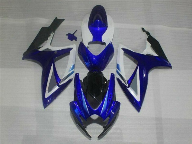 Bleu Blanc Carénage Suzuki GSXR 600 / 750 K6 2006-2007 Bleu Blanc Carénage Suzuki GSXR 600 / 750 K6 2006-2007