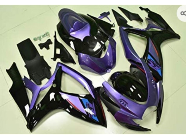 Violet Noir Carénage Suzuki GSXR 600 / 750 K6 2006-2007 Violet Noir Carénage Suzuki GSXR 600 / 750 K6 2006-2007