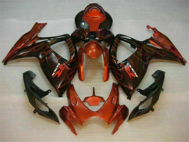 Rouge Carénage Suzuki GSXR 600 / 750 K6 2006-2007 Rouge Carénage Suzuki GSXR 600 / 750 K6 2006-2007