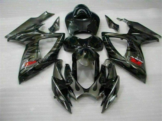 Noir Kit Carénages Complet Suzuki GSXR 600 / 750 K6 2006-2007 Noir Kit Carénages Complet Suzuki GSXR 600 / 750 K6 2006-2007