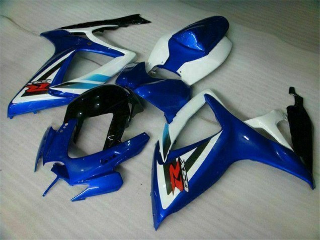 Bleu Blanc Carrosserie Suzuki GSXR 600 / 750 K6 2006-2007 Bleu Blanc Carrosserie Suzuki GSXR 600 / 750 K6 2006-2007