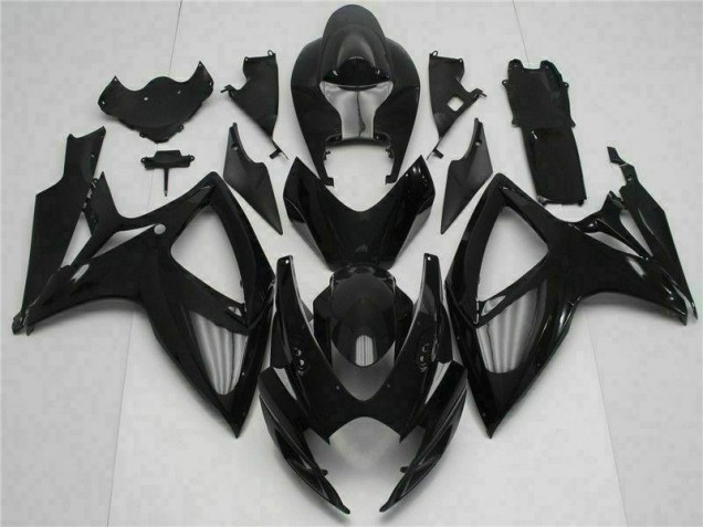 Noir Carénage de Rechange Suzuki GSXR 600 / 750 K6 2006-2007 Noir Carénage de Rechange Suzuki GSXR 600 / 750 K6 2006-2007