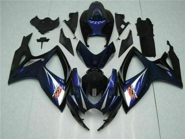 Noir Bleu Carénage Suzuki GSXR 600 / 750 K6 2006-2007 Noir Bleu Carénage Suzuki GSXR 600 / 750 K6 2006-2007