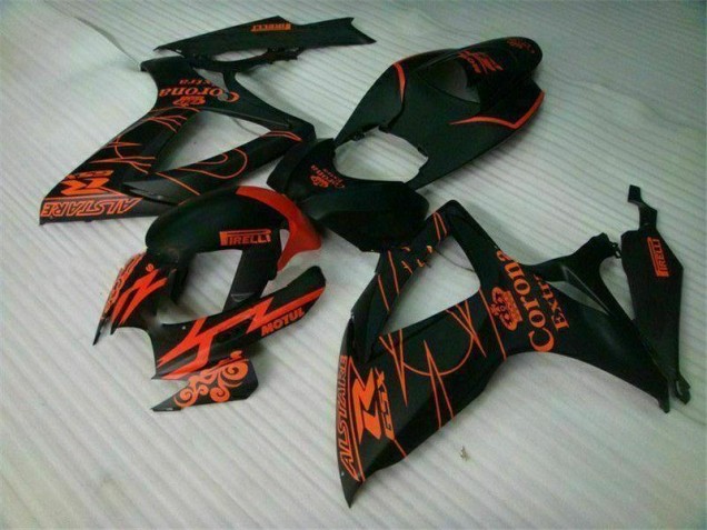 Noir Carénages de Rechange Suzuki GSXR 600 / 750 K6 2006-2007 Noir Carénages de Rechange Suzuki GSXR 600 / 750 K6 2006-2007